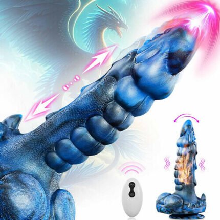 Leviathan 8 Thrusting Vibrating Swing Heating Huge Dildo with Suction Cup 9.5 Inch