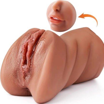 Face Design Oral Sex Toy Stroker Pocket Pussy